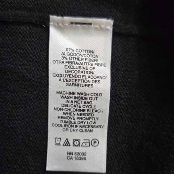 DKNY Jeans Black Long Sleeve Sweater Dress Size M - Picture 5 of 11